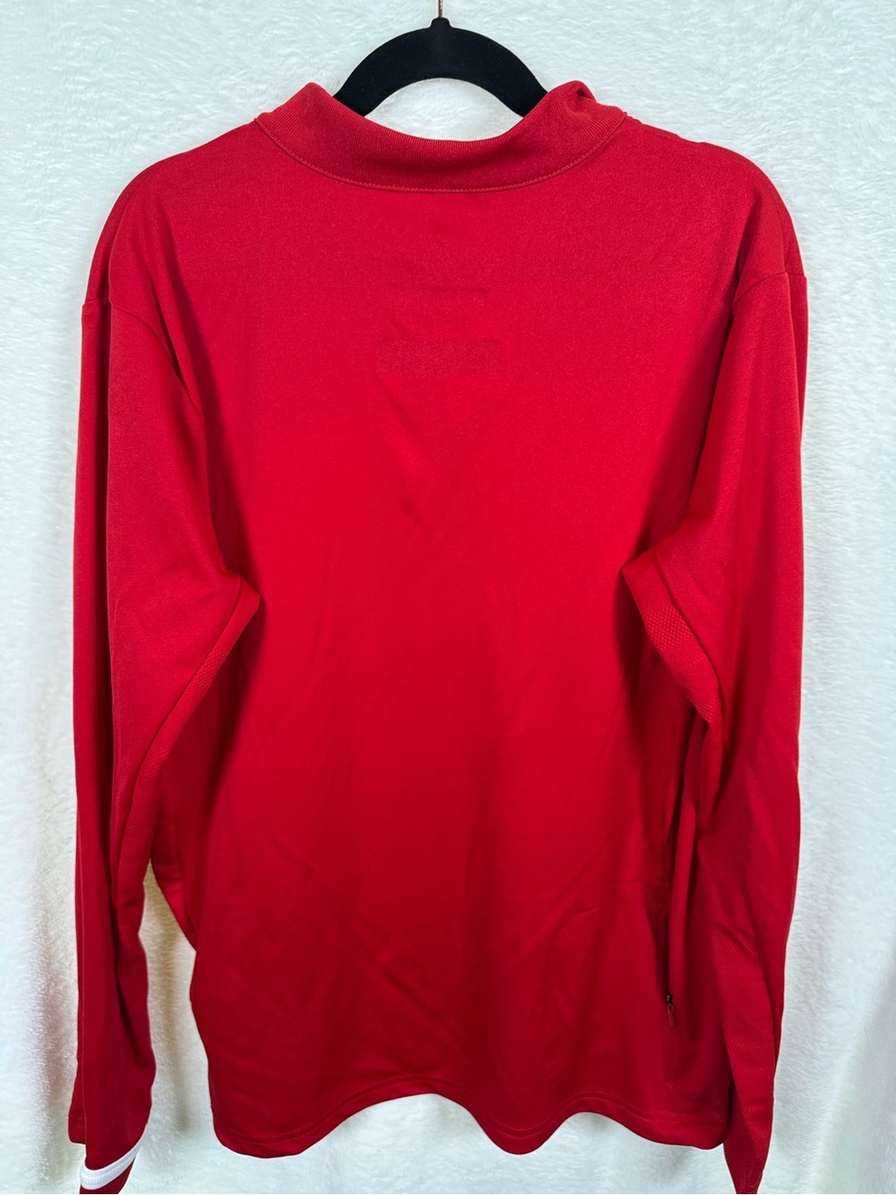 adidas Red NC Quarter-Zip Athletic Pullover - Picture 2 of 14